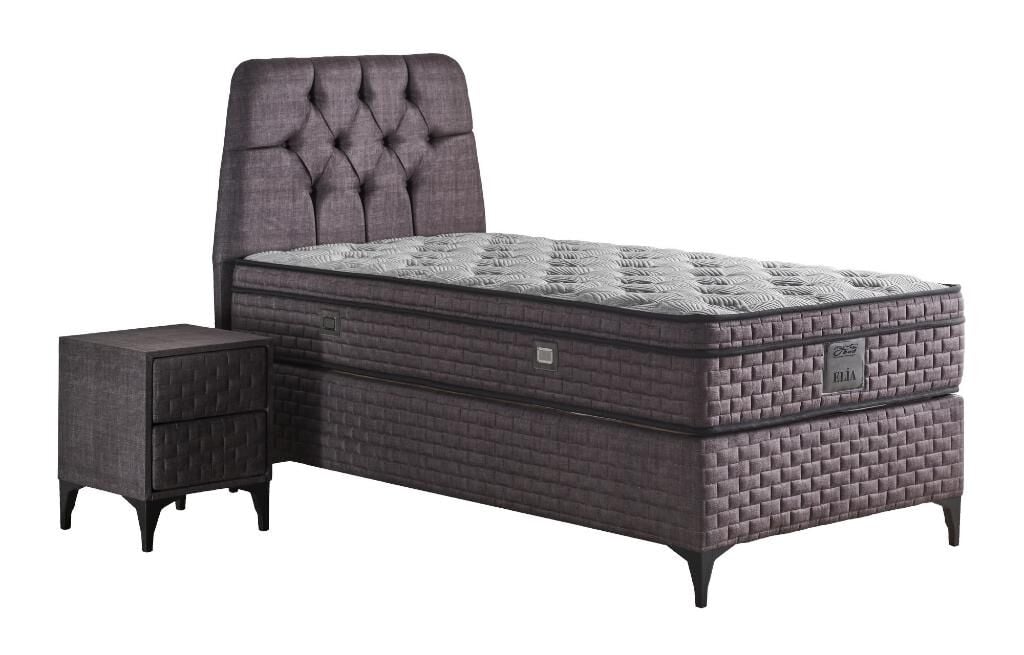 Elia 90x190 Tek Kişilik Yatak, Baza, Başlık Seti MYB1305B