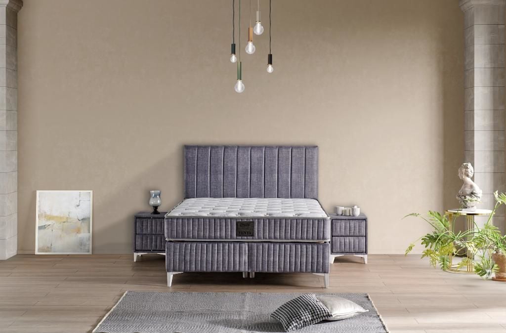 Venta 90x190 Tek Kişilik Yatak, Baza, Başlık Seti MYB1311B