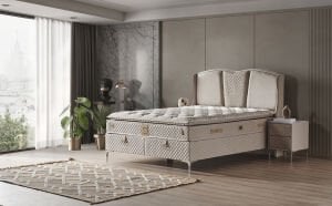 Trend 150x200 Çift Kişilik Yatak, Baza, Başlık Seti