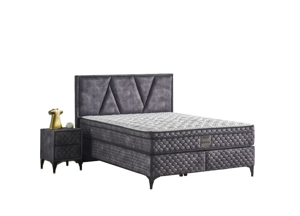 Rodos 150x200 Çift Kişilik Yatak, Baza, Başlık Seti MYB1325B
