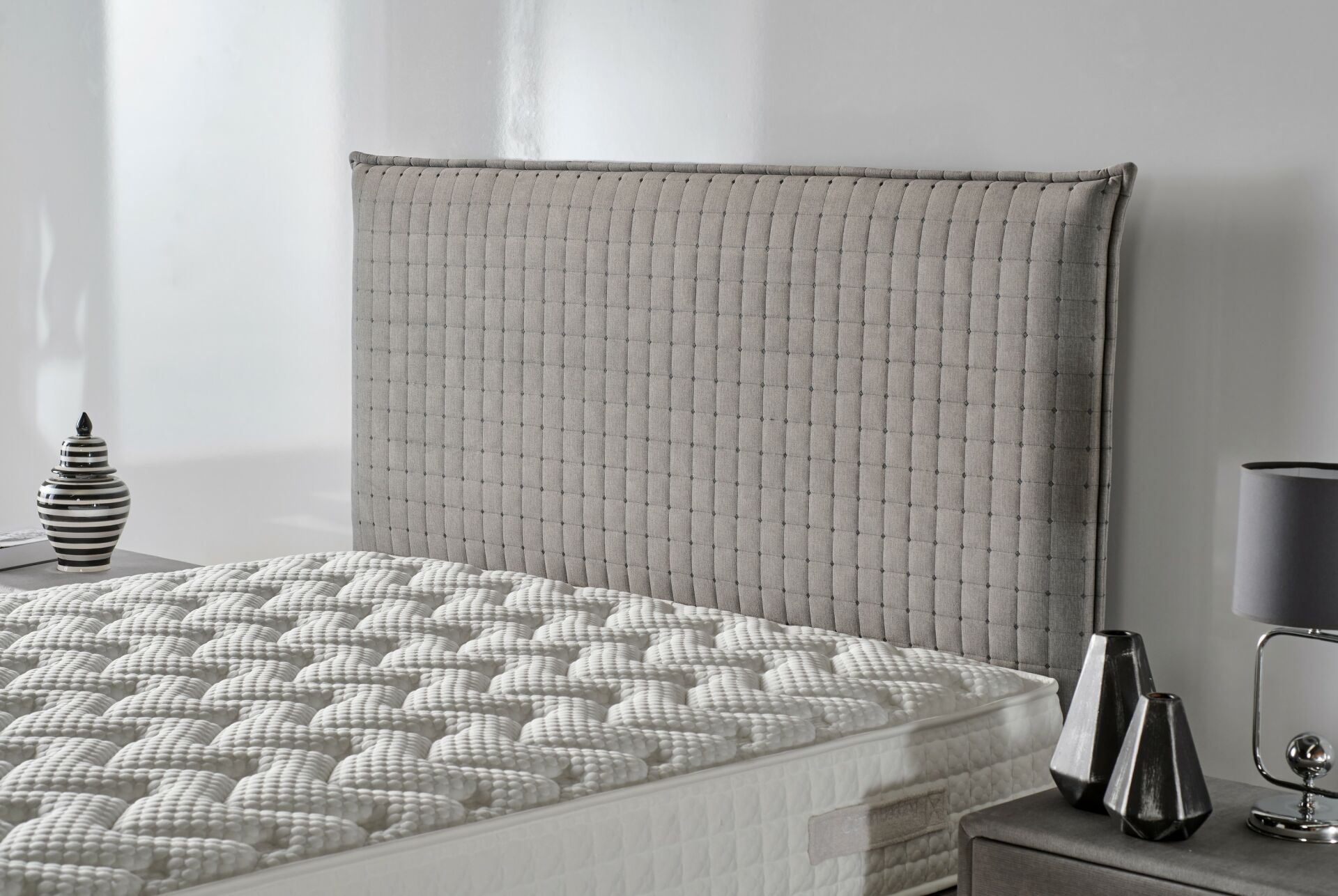 Comfort Gri 120 cm Tek Kişilik Baza Başlığı CB3215