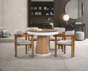 Hayal Nature Yuvarlak Masa & Otto Sandalye Takımı HDR1205