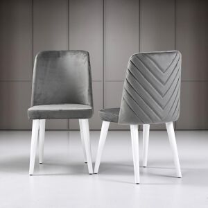 Elkamet Beyaz Masa & Foresta Sandalye Takımı HDR1216