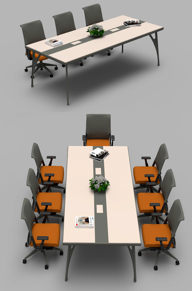 MS-03 240x110cm Ofis Toplantı Masası CLN1064