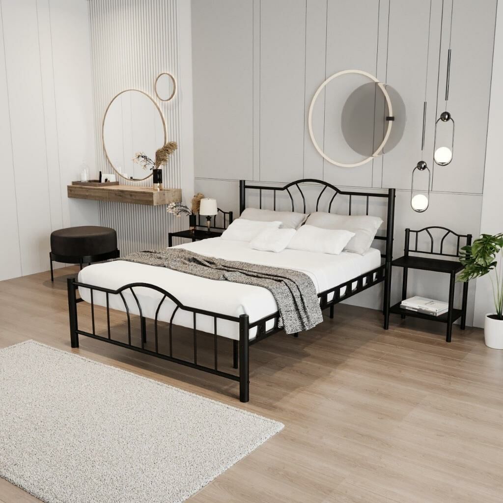 Bella Metal Karyola 150x200 ARM144 Siyah