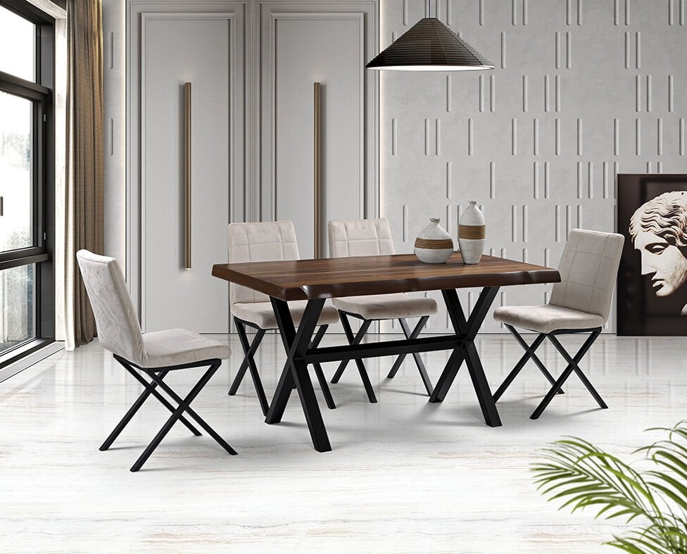 Kütük Masa & Mono Sandalye Takımı HDR1244