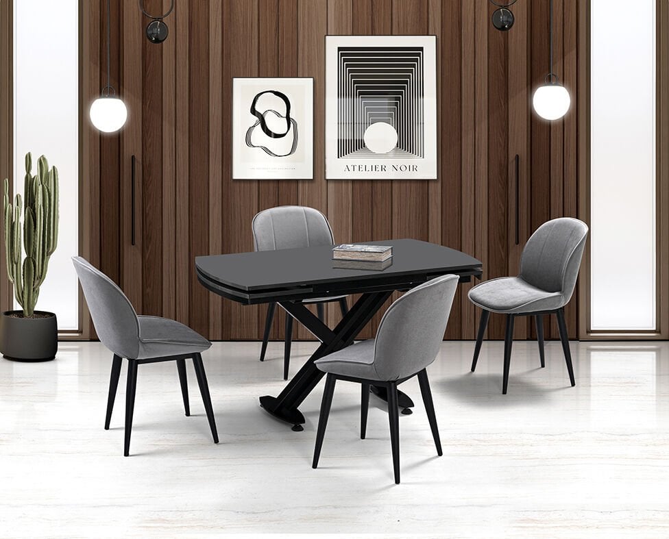 Galata Antrasit Masa & Milas Sandalye Takımı HDR1252