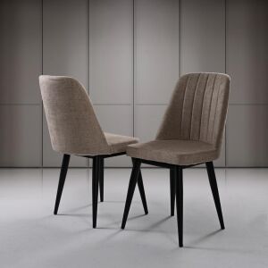 Galata Antik Masa & Dolunay Siyah Sandalye Takımı HDR1253