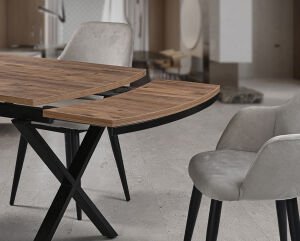 Güneş Antik Masa & Lotus Sandalye Takımı HDR1254