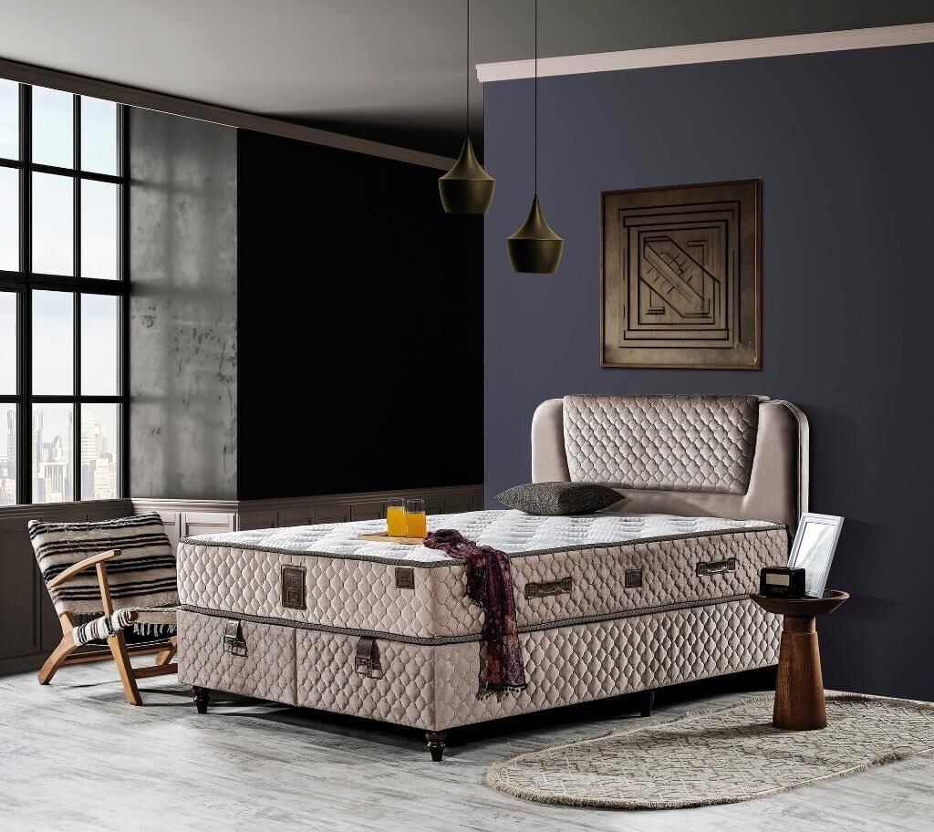 Relax 160X200 Çift Kişilik Yatak, Baza, Başlık Seti EY2016