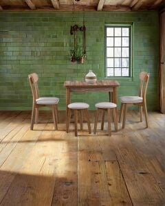 İzmir Ceviz Masa & İzmir Sandalye & Tabure Takımı HDR1270