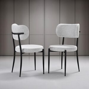 Ceyda Siyah Mermer Yuvarlak Masa & Atlas Siyah Sandalye Takımı HDR1279