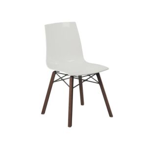 X-treme S Wox (iroko) Solid Beyaz - Iroko Ahşap Mutfak Sandalyesi PPT1428