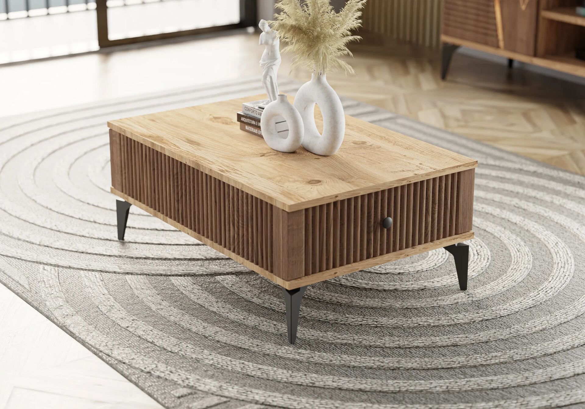 Karya Ceviz-Atlantik Çam Orta Sehpa TN0521