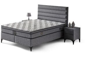 Luna 140x190 Çift Kişilik Yatak, Baza, Başlık Seti