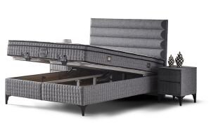 Luna 160x200 Çift Kişilik Yatak, Baza, Başlık Seti