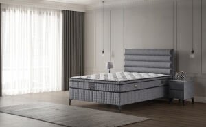 Luna 160x200 Çift Kişilik Yatak, Baza, Başlık Seti