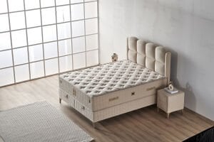 Milano 150x200 Çift Kişilik Yatak, Baza, Başlık Seti