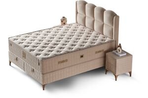 Milano 150x200 Çift Kişilik Yatak, Baza, Başlık Seti