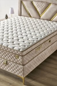 Niobe 160x200 Çift Kişilik Yatak, Baza, Başlık Seti