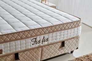 Fısfıs Plus 140x200 Çift Kişilik Yatak, Baza, Başlık Seti CP1030