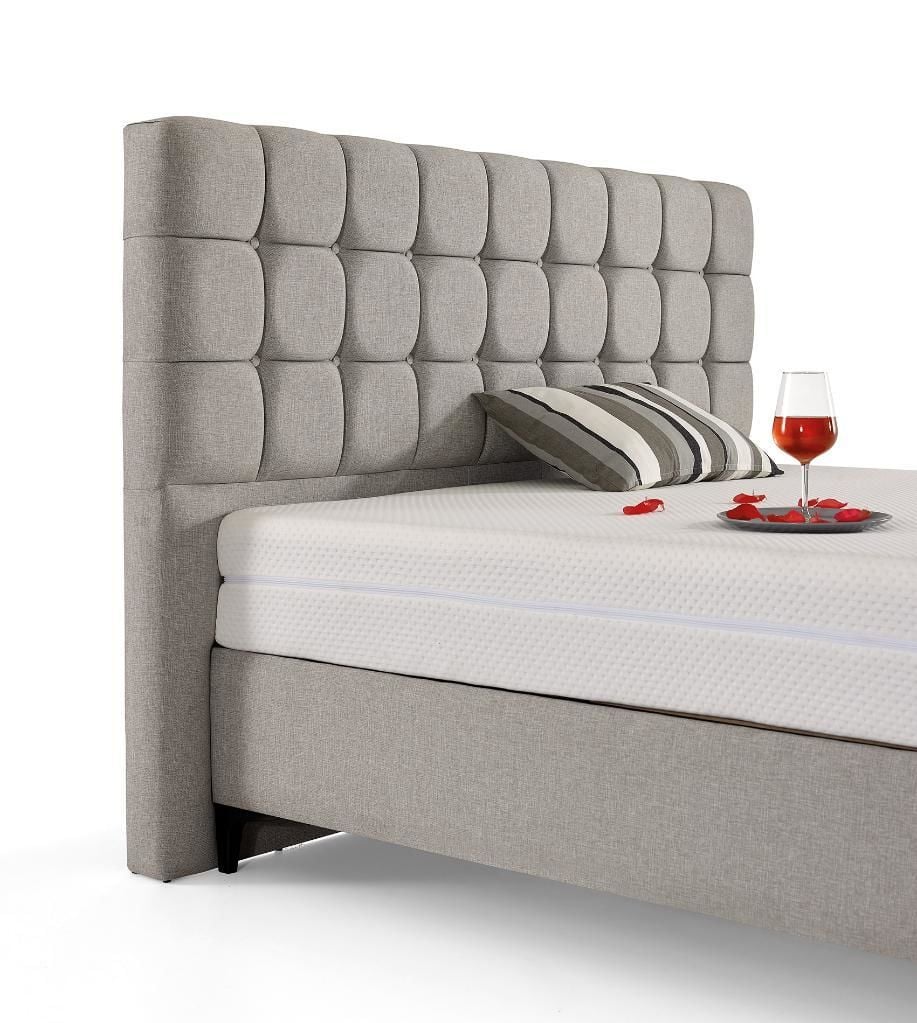 MD Sidney 160x200 Double Divan Base, Headboard Set GM1168