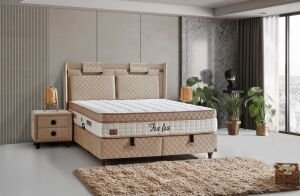 Fısfıs Plus 180x200 Çift Kişilik Yatak, Baza, Başlık Seti CP1030