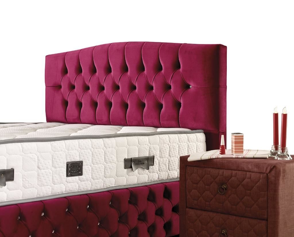 Soft 140X200 Double Mattress, Divan Base, Headboard Set EY113
