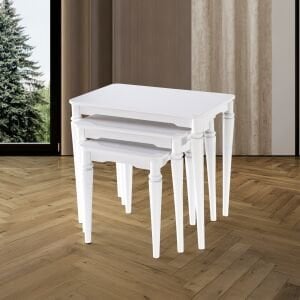 İzmir Zigon Sehpa Beyaz TN0649