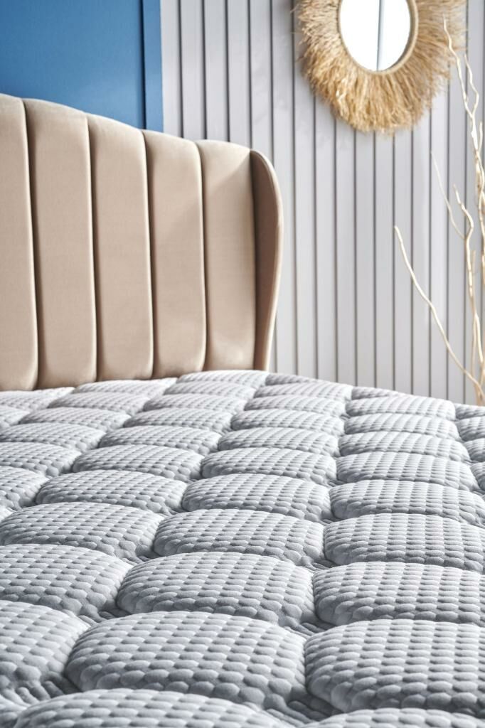 Cotton Plus Mink 160x200 Double Mattress, Divan Base, Headboard Set CB2001