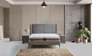 London 180x200 Çift Kişilik Yatak, Baza, Başlık Seti CP1031