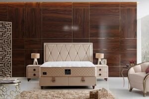 Lozan Plus 120x200 Tek Kişilik Yatak, Baza, Başlık Seti CP1032