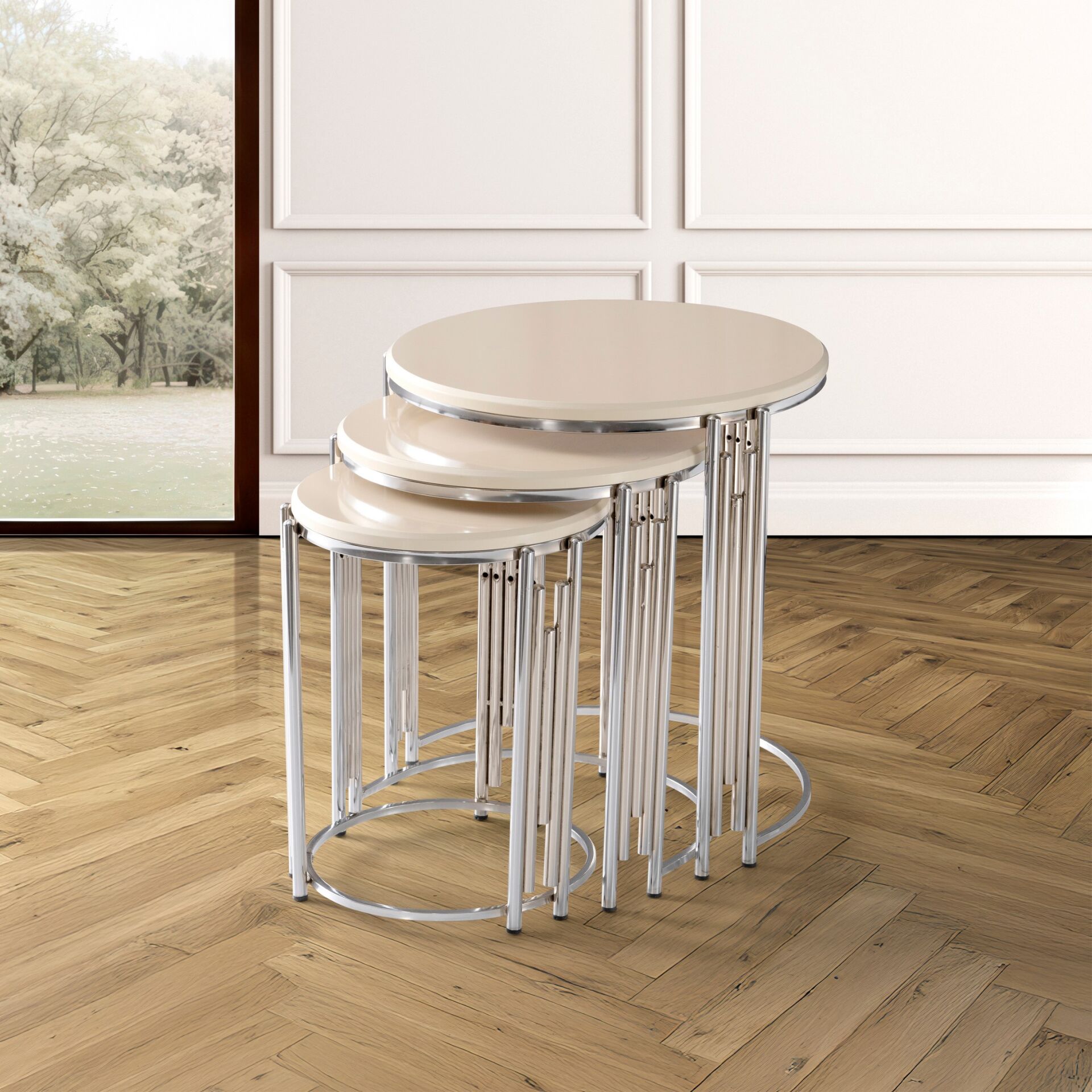 Piyano Zigon Sehpa Krem TN0662