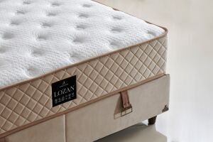 Lozan Plus 180x200 Çift Kişilik Yatak, Baza, Başlık Seti CP1032