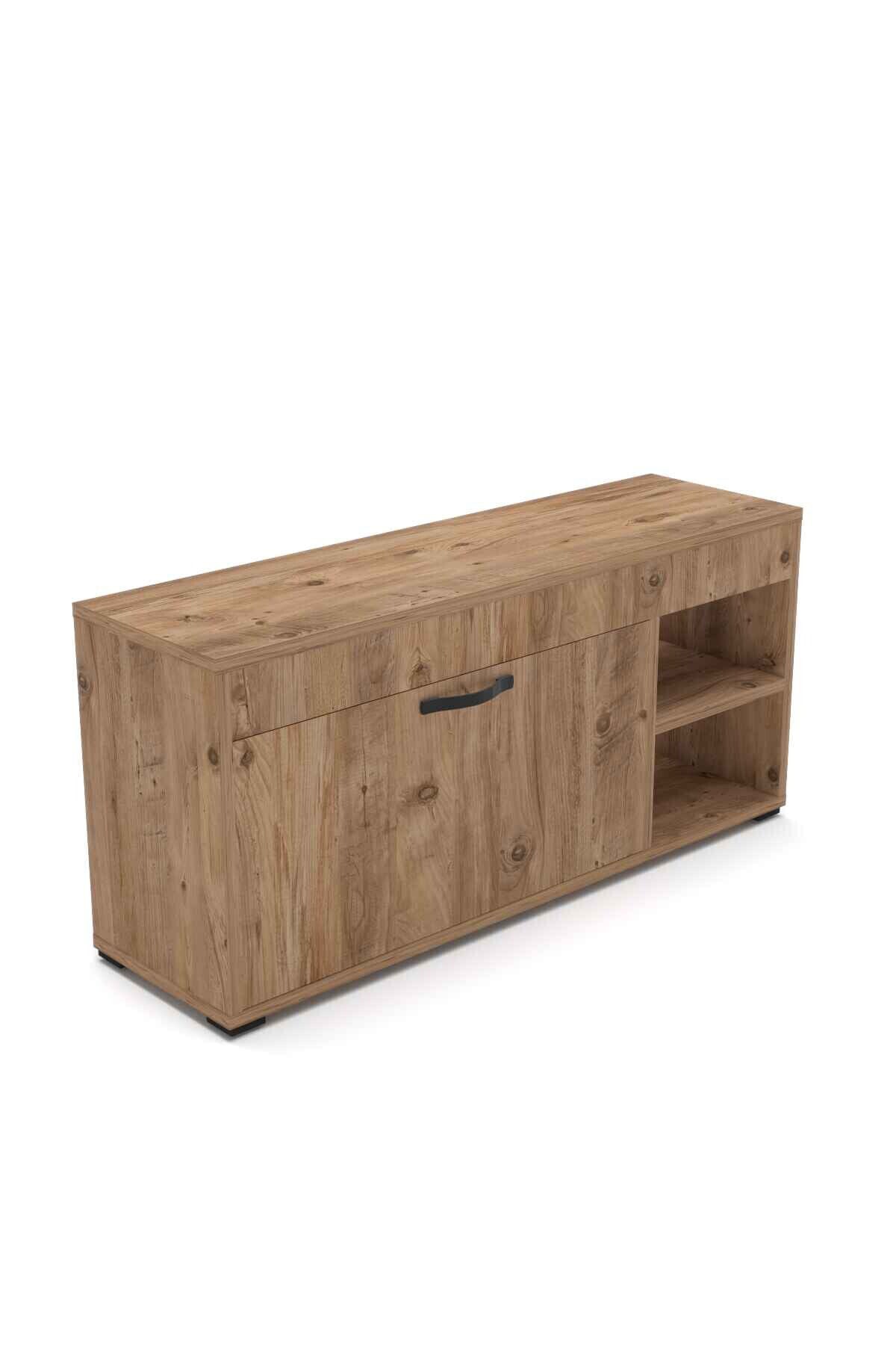 MD Shoe Cabinet Brown 90 cm