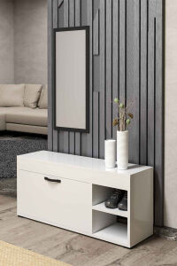 MD Ayakkabılık Dolabı Beyaz 90 cm