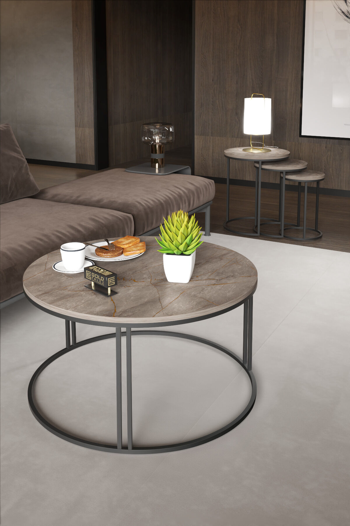 MD C Nesting Table Set Gordion 4-piece