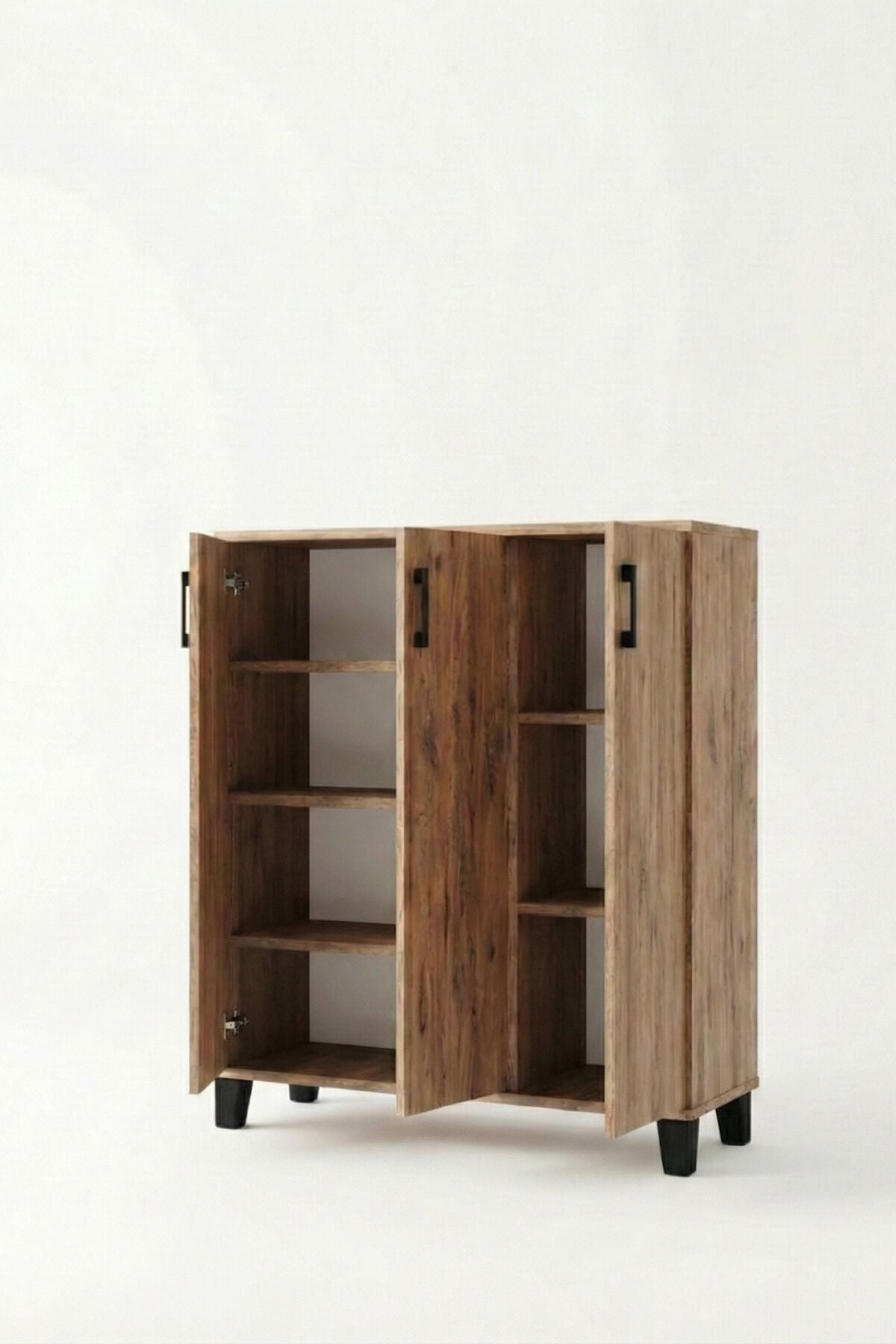 MD Shoe Cabinet Brown 105 cm