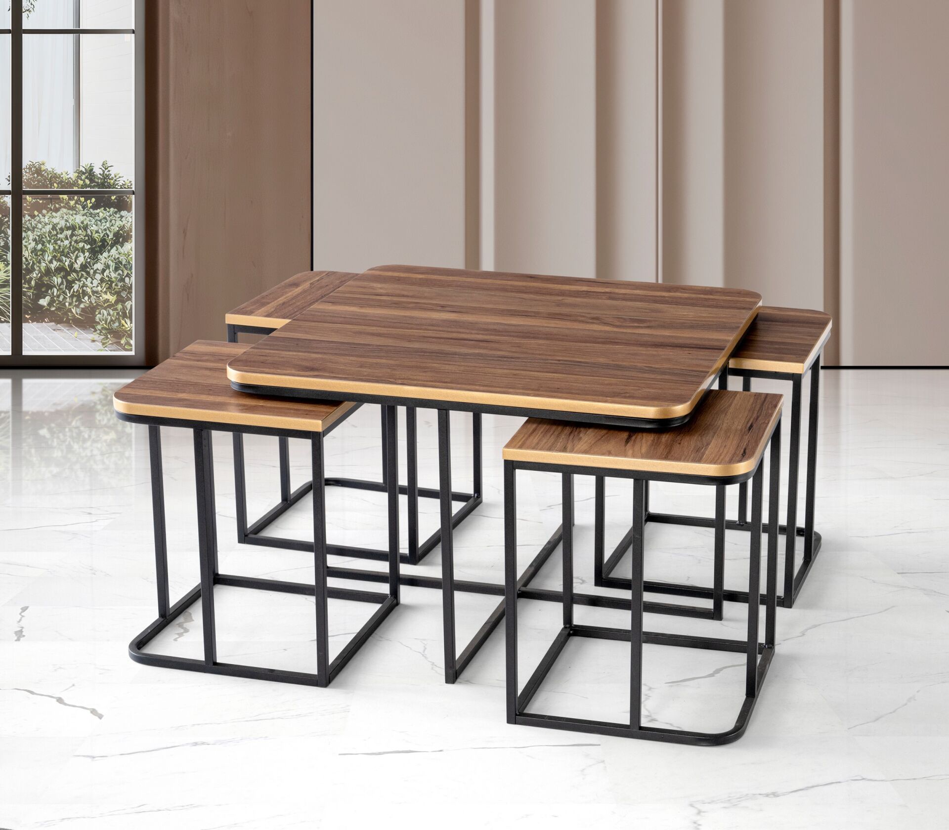 4+1 Yaşam Sehpa Ceviz TN0673