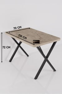 MD Masa Traverten Ekru 110x70 cm