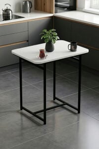 Bahçe Masası Minör 2 Kişilik Yemek Masası Şık Dayanıklı Balkon Cafe Bahçe Masa 9816 Atlantik Çam