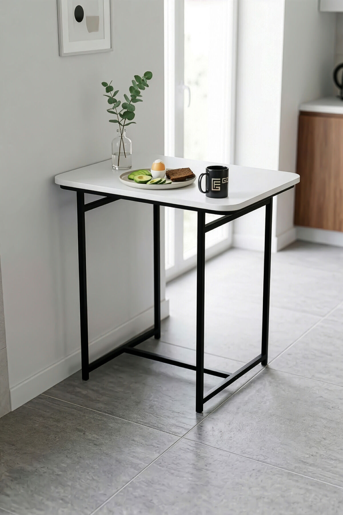 Minor 2-Seater Garden Dining Table, Stylish and Durable Balcony Cafe Garden Table 9816, Atlantic Pine