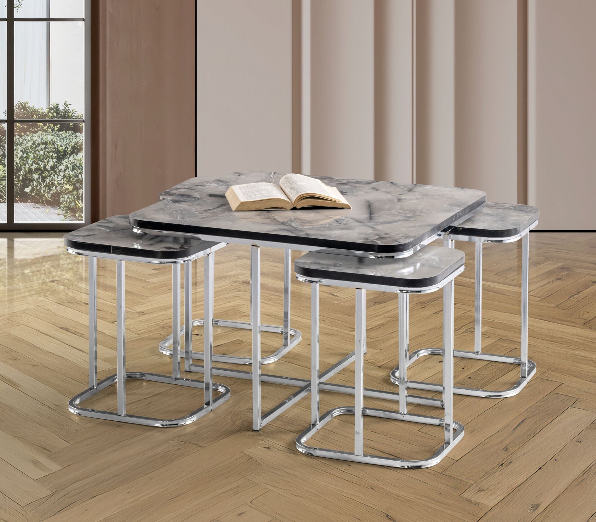 4+1 Eko Yaşam Sehpa Marmöl TN0680