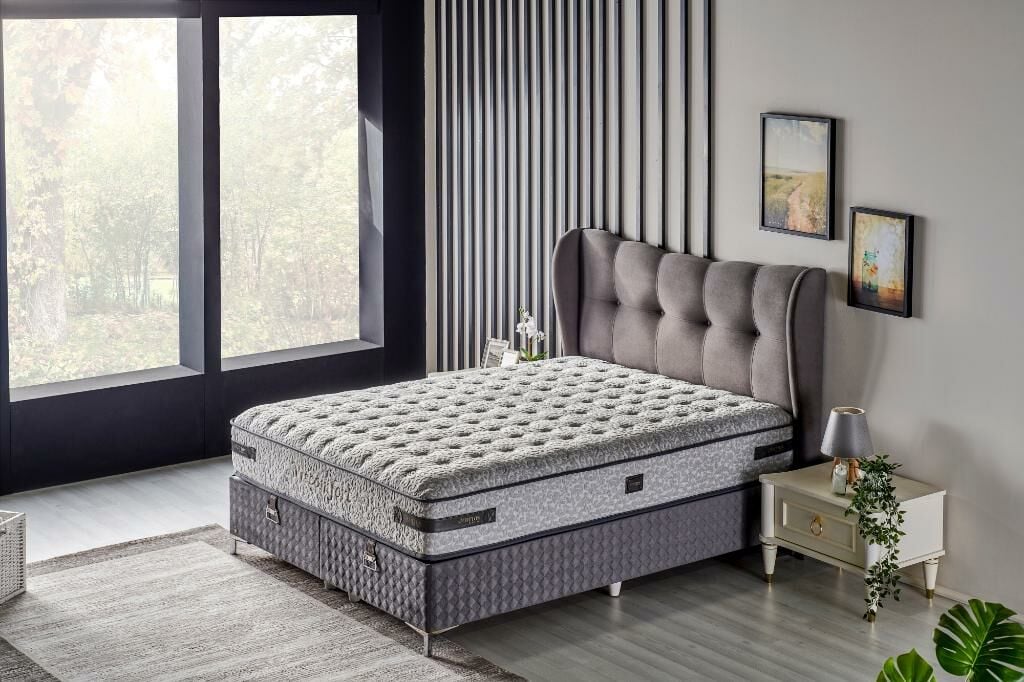 Viscomfort 120x200 Tek Kişilik Yatak, Baza, Başlık Seti CB1315