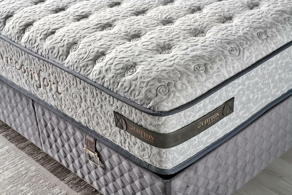 MD Viscomfort 120x200 Single Mattress, Divan Base, Headboard Set CB1315