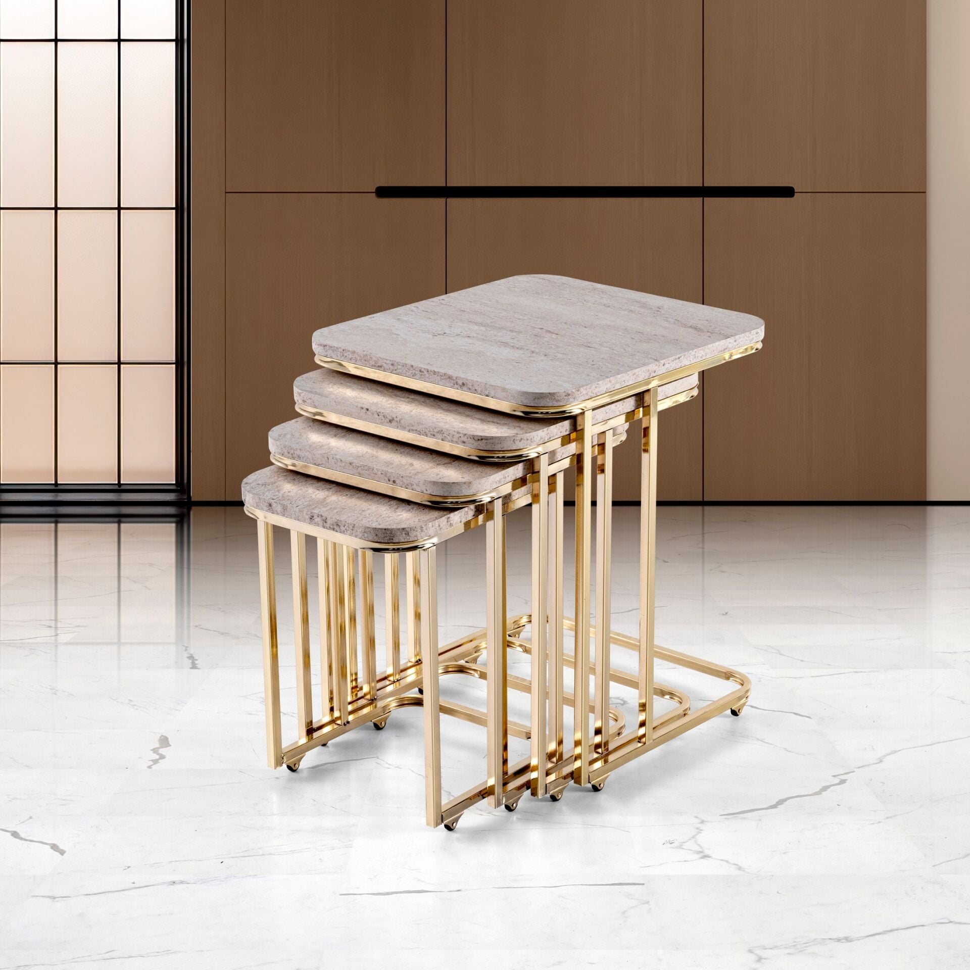 Venüs Zigon Sehpa Traverten TN0684