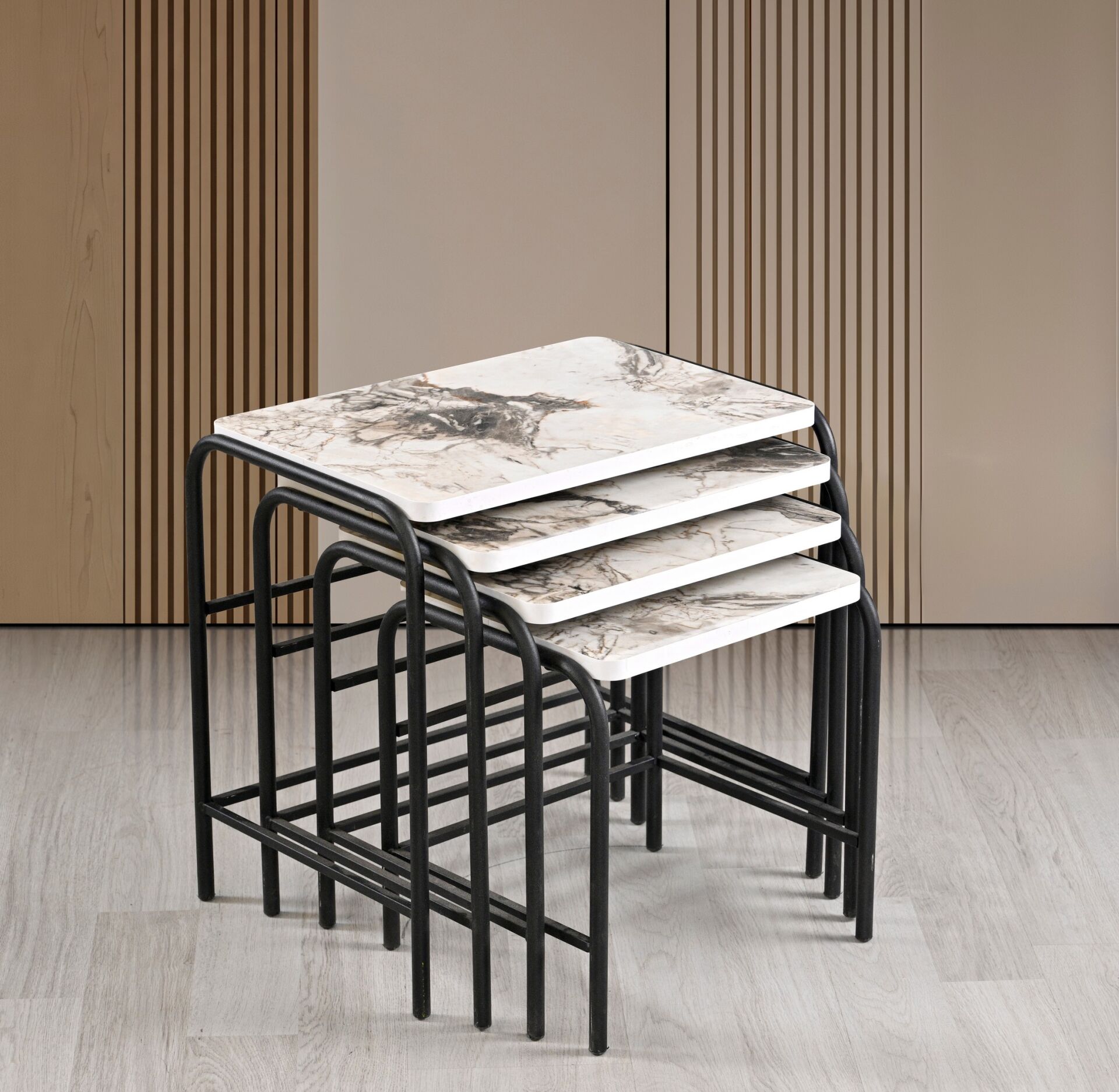 Demet Zigon Sehpa Beyaz Mermer TN0686