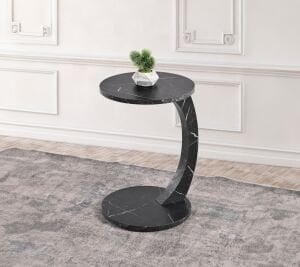 Tembellik Sehpa Siyah Mermer TN0692