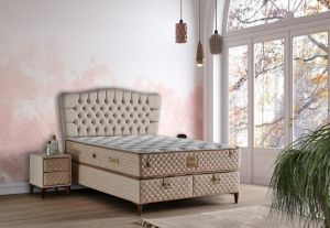 Roleks 100x200 Tek Kişilik Yatak, Baza, Başlık Seti MYB1301