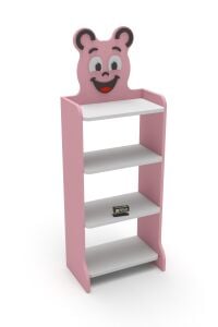 MD Happy Face Çocuk Kitaplığı Pembe